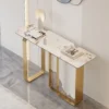 Minimalist Luxury Marble Entrance Console Table