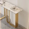 Minimalist Luxury Marble Entrance Console Table