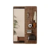 Modu-Slide Entryway Organizer Full Length Wall Mirror