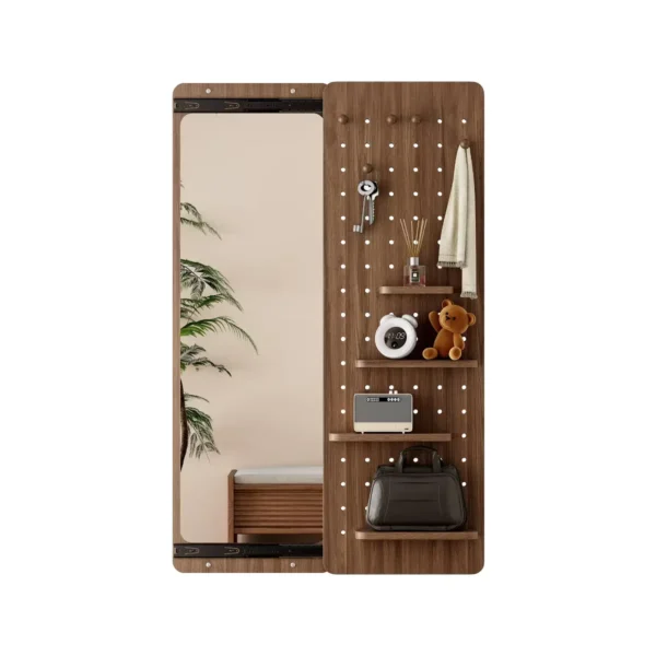 Modu-Slide Entryway Organizer Full Length Wall Mirror
