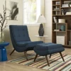 Modway Ramp Mid-Century Lounge Chair with Ottoman