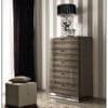 Monaco Elite Padded Geometric Grey King Bed
