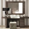Monaco Elite Padded Geometric Grey King Bed