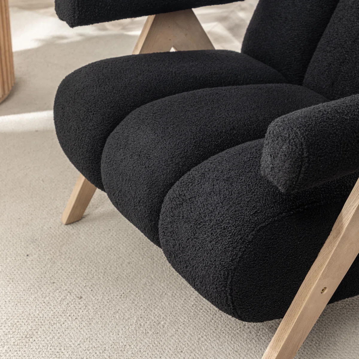 Nordic Zenith Bouclé Upholstered Accent Lounge Chair