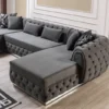 Nova Luxury Tufted Velvet U-Shaped Sectional