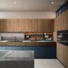 Skyline Azure & Oak Hub Luxury Contemporary Italian Modular Kitchen