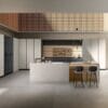 Kappa Zen Ivory & Charcoal Minimalist High-End Modular Kitchen