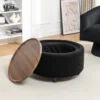 Pietsch-Velvet Round Modern Coffee Table