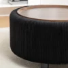 Pietsch-Velvet Round Modern Coffee Table