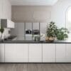 Plana Zenith Minimalist White Modular Kitchen