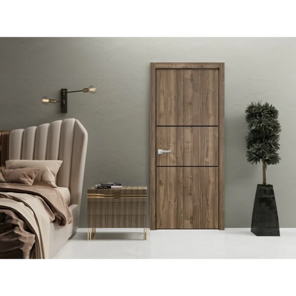 Planum Modern Walnut Walnut Internal Flush Door