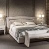 Portofino Elegant Wingback Beige King Bed