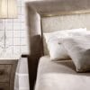 Portofino Elegant Wingback Beige King Bed
