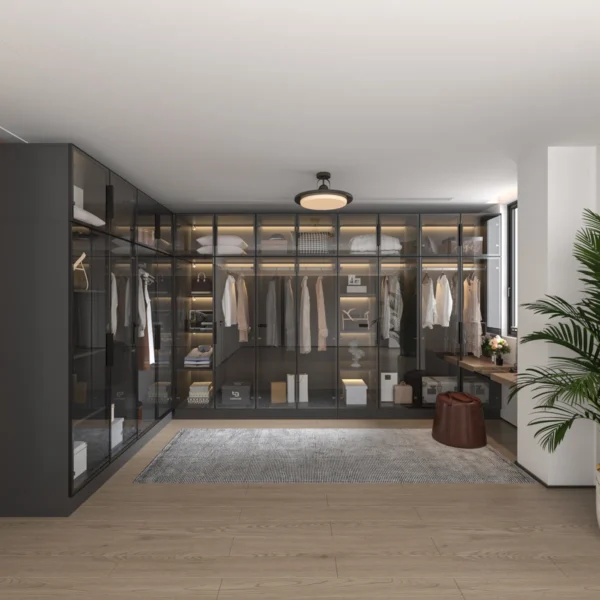 Rajeeni Luxe Corner Walk-in Closet System