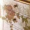 Regal Canopy Opulent Gold Tufted King Bedroom Set