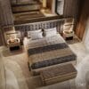Rialto Grand Padded Dark Grey King Bed
