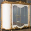 Royalzig Opulent Gold Tufted King Bedroom Set