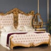 Royalzig Opulent Gold Tufted King Bedroom Set