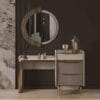 Russo Contemporary Padded Wood Grain King Bed