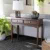 Rustic Solid Wood Storage Console Table