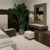 Sapphire Contemporary Fluted Queen Bed