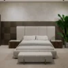 Sapphire Contemporary Fluted Queen Bed