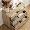 Scarlett Vintage Oak Sideboard Buffet Storage Cabinet