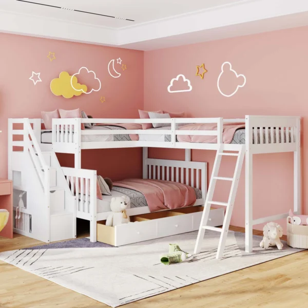 Serenity Castle Space-Saving Playhouse Bunk Bed