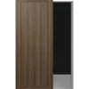 Vertical Stripe Walnut Modern Interior Single Door