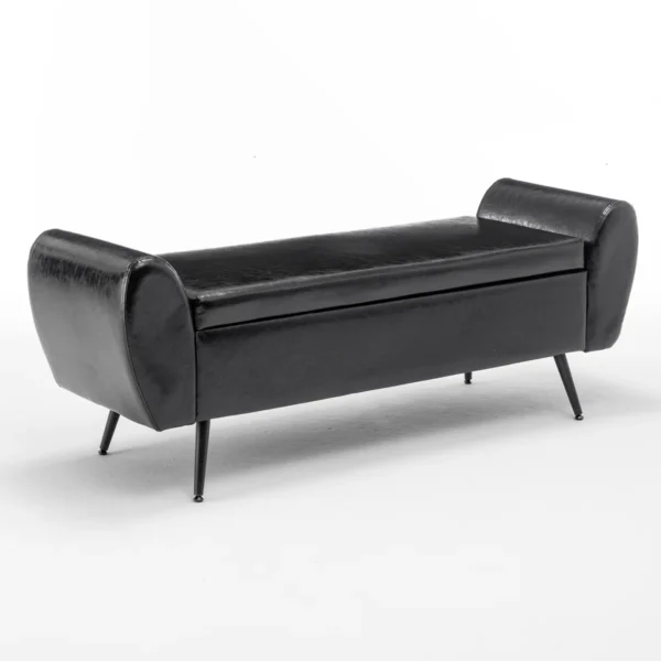 Shaneta Vegan Leather Storage Ottoman