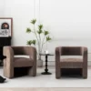 Sinel Sculptural Modern Upholstered Accent Chair