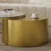Solstice-Glow Coffee Table & Nesting Glass Center Table