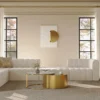Solstice-Glow Coffee Table & Nesting Glass Center Table