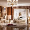 Sultani Canopy Royal Gold Bedroom Set