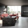 Tau Crimson Edge Red & Black Modular Kitchen