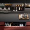 Tau Crimson Edge Red & Black Modular Kitchen
