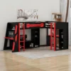 Titan Gamer L-Shaped Gaming Loft Bed with Desk