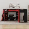 Titan Gamer L-Shaped Gaming Loft Bed with Desk