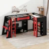 Titan Gamer L-Shaped Gaming Loft Bed with Desk