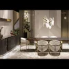 Opulent Noir Luxury Marble Dining Table