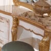 Valdes High-Gloss Glam Gold Accent King Bed