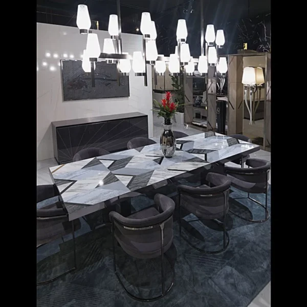 Vanguard Mosaic Art Deco Dining Table