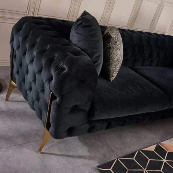 Versailles Regal Red Velvet Gold King Bed