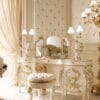 Versilia Grand Opulent White Gold King Bedroom Set