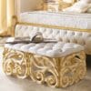 Versilia Grand Opulent White Gold King Bedroom Set