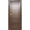 Vertical Line Walnut Modern Interior Single Door