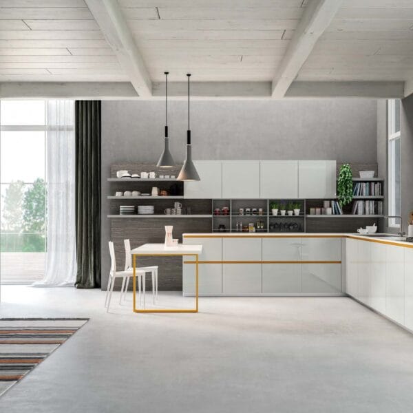 Vesta Slide High Gloss Modern Modular Kitchen