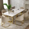 Visionnaire Kerwan Couture Black Marble Dining Table