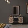 Vizyon Modern Wingback Black King Bed