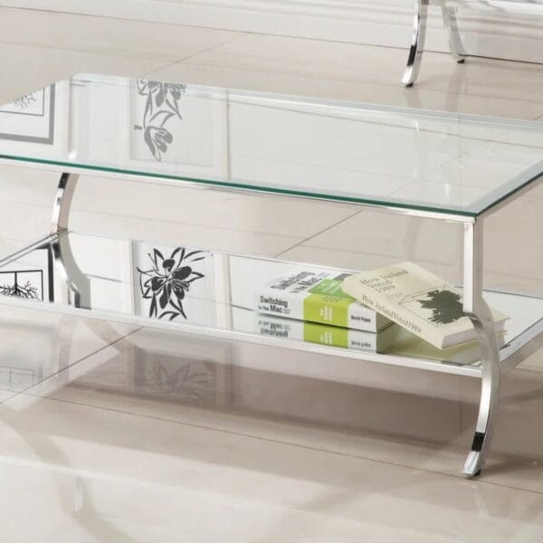 Waverly-Lux Rectangular Glass Center Table